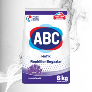 ABC Detergent Pudra 40 spalari Lavander Fresh 6Kg 