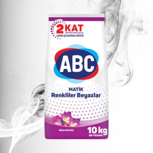 ABC Detergent Pudra 66 spalari Color & White Spring 10Kg 