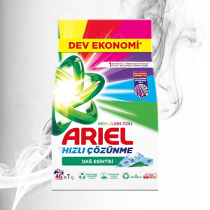 Ariel Detergent Pudra 46 spalari Mountain Spring Color 7Kg 