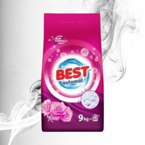 Best Detergent Pudra 60 spalari Color & White Rose 9Kg 