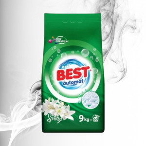 Best Detergent Pudra 60 spalari Color & White Spring 9Kg 