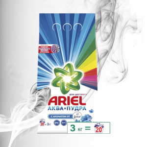 Ariel Detergent Pudra 20 spalari Automat Touch Of Lenor 3Kg 