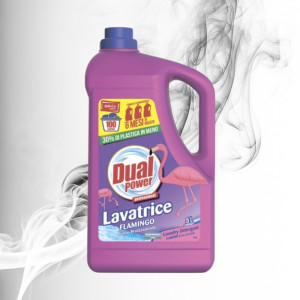 Dual Power Detergent Lichid 100 spalari Flamingo 5L 