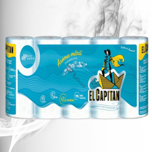 El Capitan Hirtie Igienica Aroma Marii 2 straturi, 130 foi, 10 role 