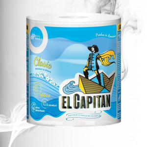 El Capitan Prosop Bucatarie Clasic 2 straturi, 455 foi(100m), 1 rola 