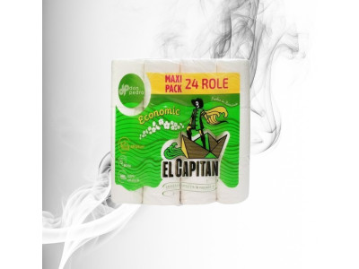 El Capitan Hirtie Igienica Economic 3 straturi, 90 foi, 24 role 