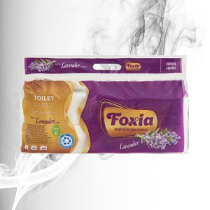 Foxia Redivivus Hirtie Igienica Parfum de Lavanda 2 straturi, 150 foi, 10 role 
