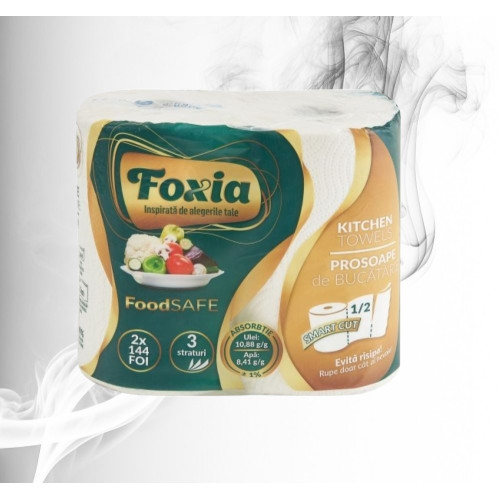 Foxia Redivivus Prosop Bucatarie 3 straturi, 144 foi(23m), 2 role 