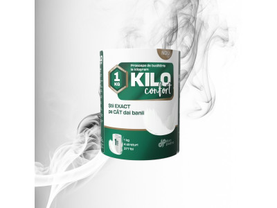 KILO Confort Prosop Bucatarie 4 straturi, 377 foi(60,3m), 1 rola 