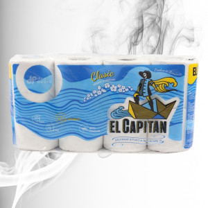 El Capitan Hirtie Igienica Classic 3 straturi, 115 foi, 8 role 
