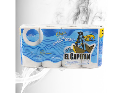 El Capitan Hirtie Igienica Classic 3 straturi, 115 foi, 8 role 