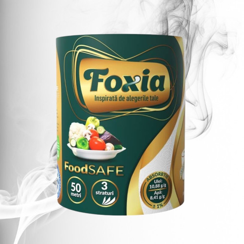 Foxia Redivivus Prosop Bucatarie 3 straturi, 313 foi(50m), 1 rola