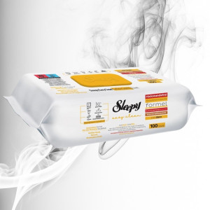 Sleepy Easy Clean Prosoape umede/multisuprafate Galben 100 buc