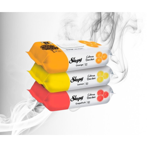 Sleepy Servetele Umede Citrus Garden Lemon 120 pcs