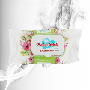 Baby Wish Servetele Umede cu Capac 72buc 