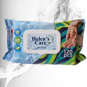 Helen's Care Servetele Umede cu Capac 120buc 