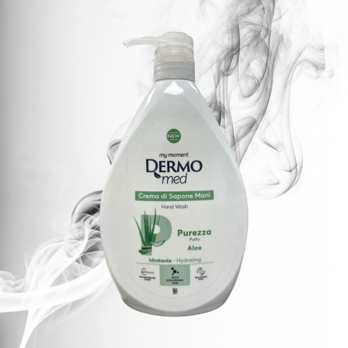 Dermomed Sapun-Crema Lichid Aloe & Melograno cu Dozator 1L 
