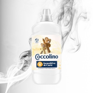 Coccolino Balsam de Rufe 51 spalari Sensitive & Care Almond & Cashmire 1.275L