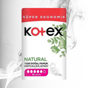 Kotex Natural Ultra Single Long 16buc 