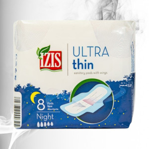 Izis Absorbante Aripi Ultra Thin de Noapte 8buc 