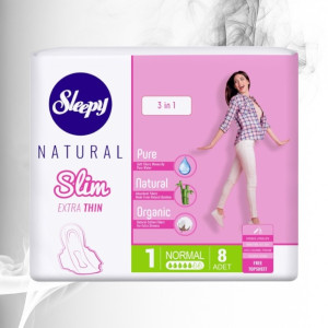 Sleepy Abs.Natural Slim Standart Normal 5 Pici 8buc