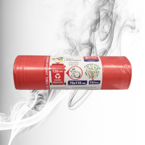 Zorex Pro Saci Menajeri LDPEcol Select Rosu 120L/10buc