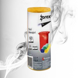 Zorex Pro Saci Menajeri Galbeni 60L/20buc 