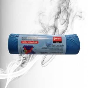 Zorex Pro Saci Menajeri cu Inchidere in 4 Puncte Albastri 120L/10buc 