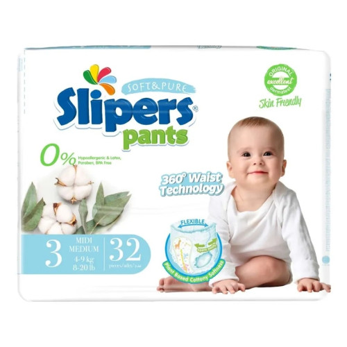 Slipers Pants Chilotei p/copii 3 Midi 4-9 kg 32buc
