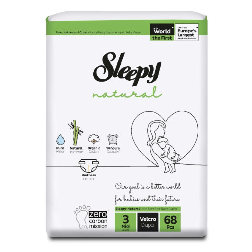 Sleepy Scutice Natural 3 Midi (4-9 kg) 68