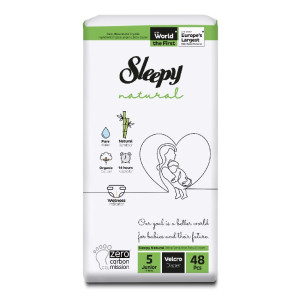 Sleepy Scutice Natural 5 Junior (11-18 kg) 48 buc