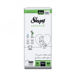Sleepy Scutice Natural 5+ (13-20kg) 44 buc