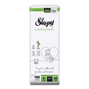 Sleepy Scutice Natural 6 (15-25 kg) 40 buc