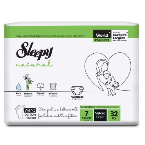 Sleepy Scutice Natural 7 (20-30 kg) 32 buc
