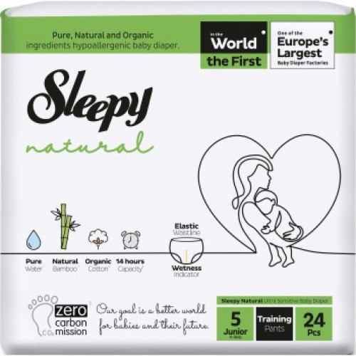 Sleepy Sensitive Chilotei Junior Nr.5 (11-18kg) 24 buc