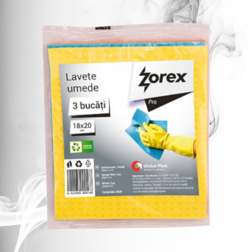 Zorex Pro Laveta Umeda Colorata 18x20cm 3buc 